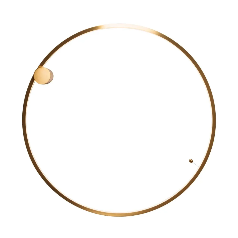 Plafonnier LED Maxlight Queen 1L, doré, diamètre 80 cm