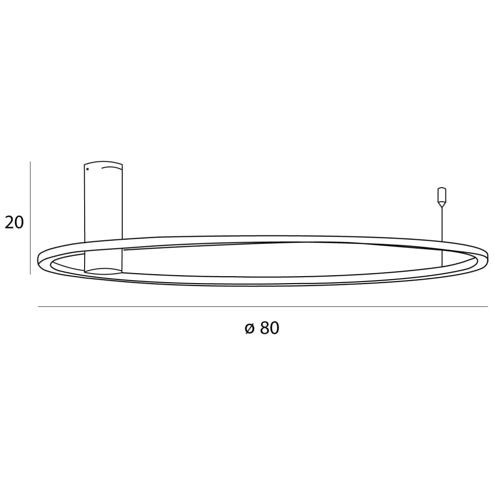 Plafonnier LED Maxlight Queen 1L, doré, diamètre 80 cm