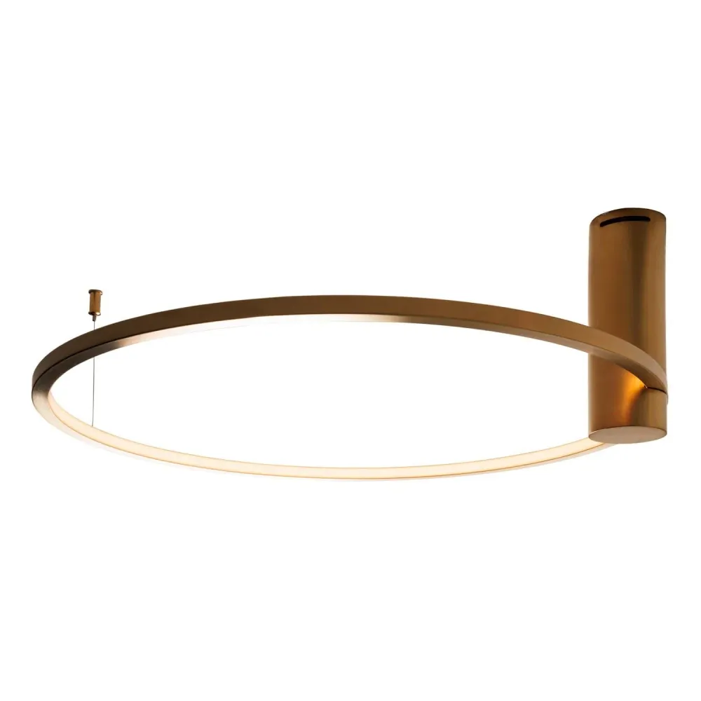 Plafonnier LED Maxlight Queen 1L, doré, diamètre 60 cm