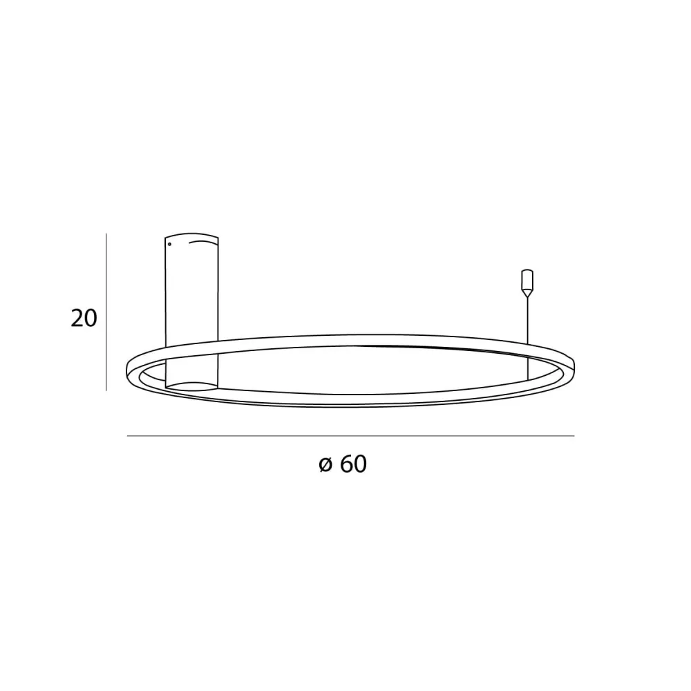 Plafonnier LED Maxlight Queen 1L, doré, diamètre 60 cm