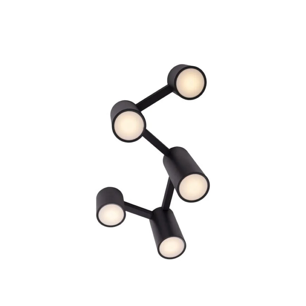 Plafonnier Maxlight Laxer 5L noir