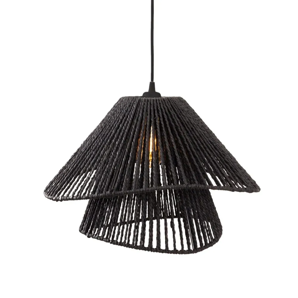 Suspension Maxlight Amalfi 1L, 2 abat-jour Natural