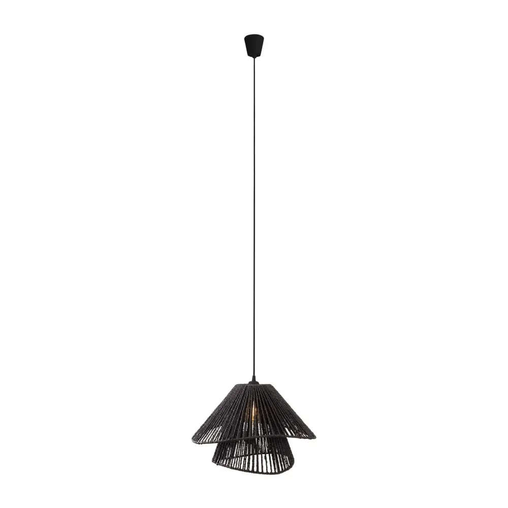 Suspension Maxlight Amalfi 1L, 2 abat-jour Natural