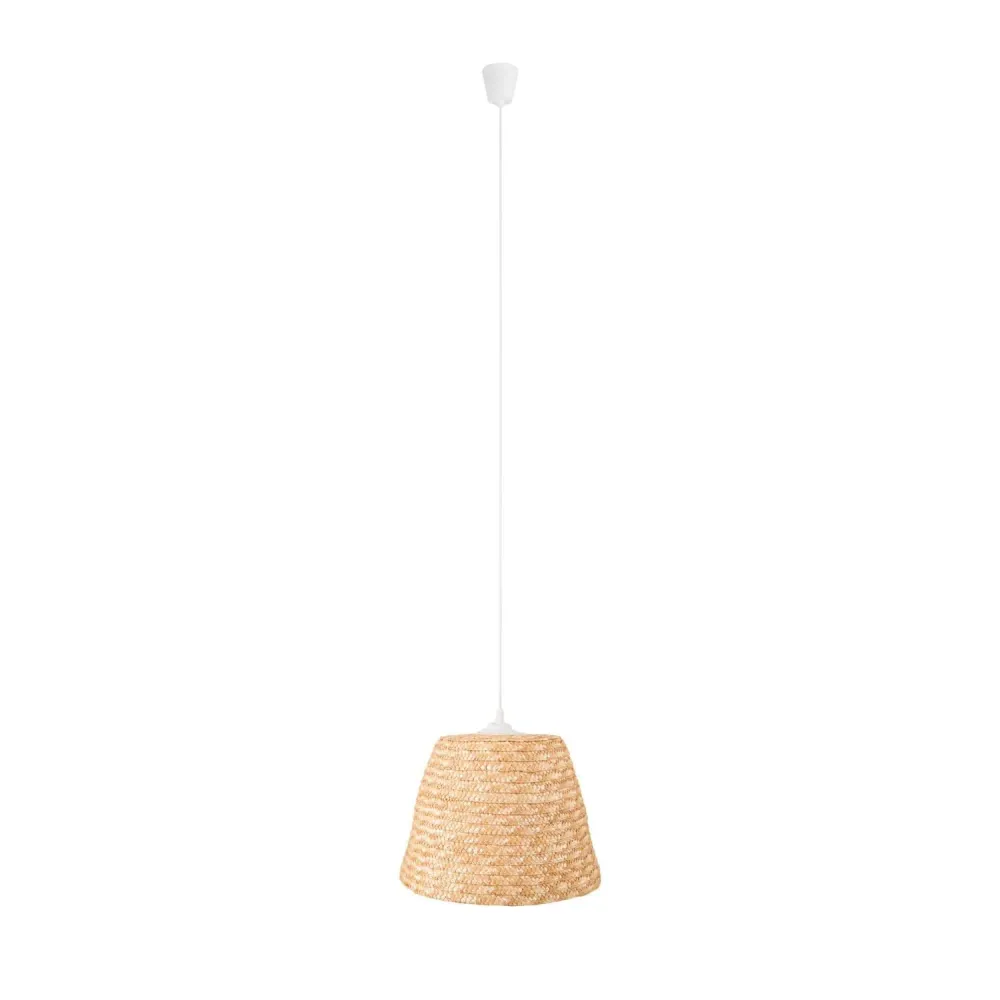 Suspension Maxlight Pot 1L en rotin naturel, diamètre 30 cm