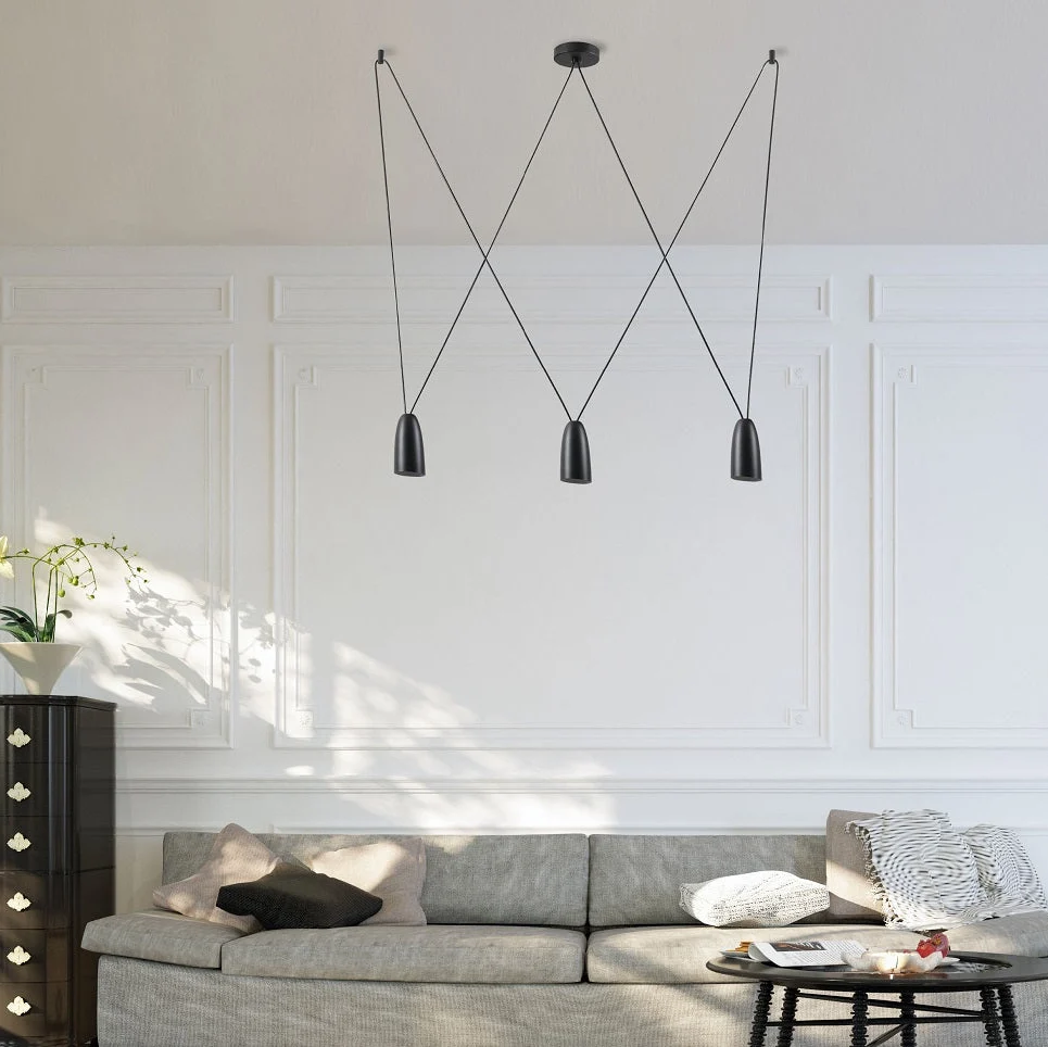 Suspension Maxlight Sistema 3L, culot G9, diamètre 12 cm
