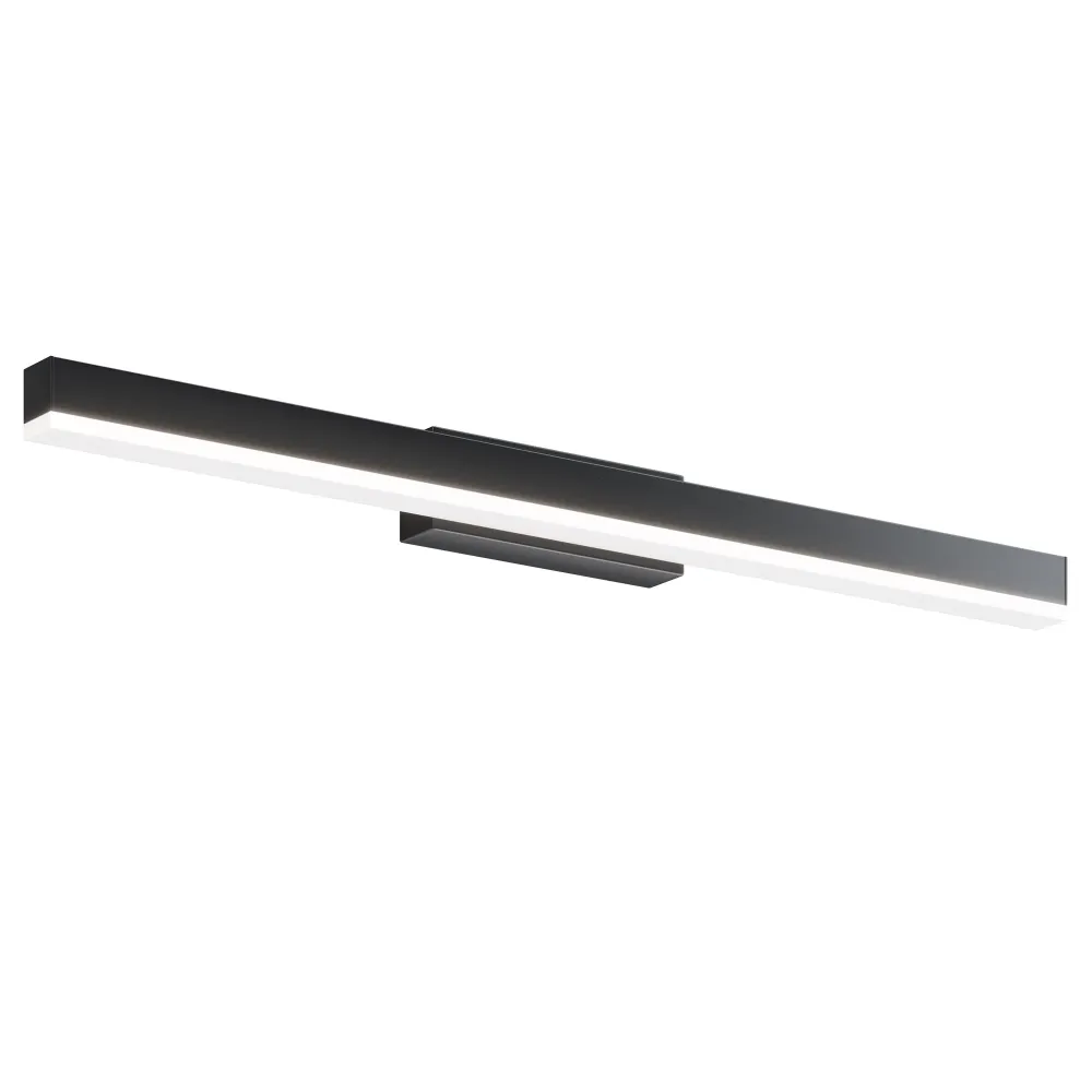 Applique murale Maytoni Fichte 1L, LED noire, H 5 cm