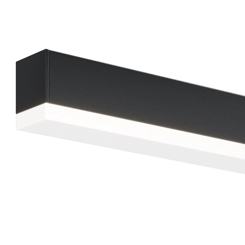 Applique murale Maytoni Fichte 1L, LED noire, H 5 cm