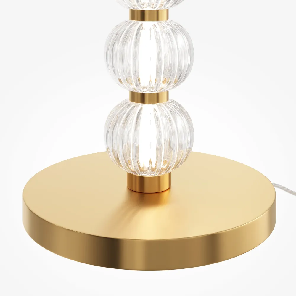 Lampadaire Maytoni Amulet 1L, LED dorée, hauteur 132 cm