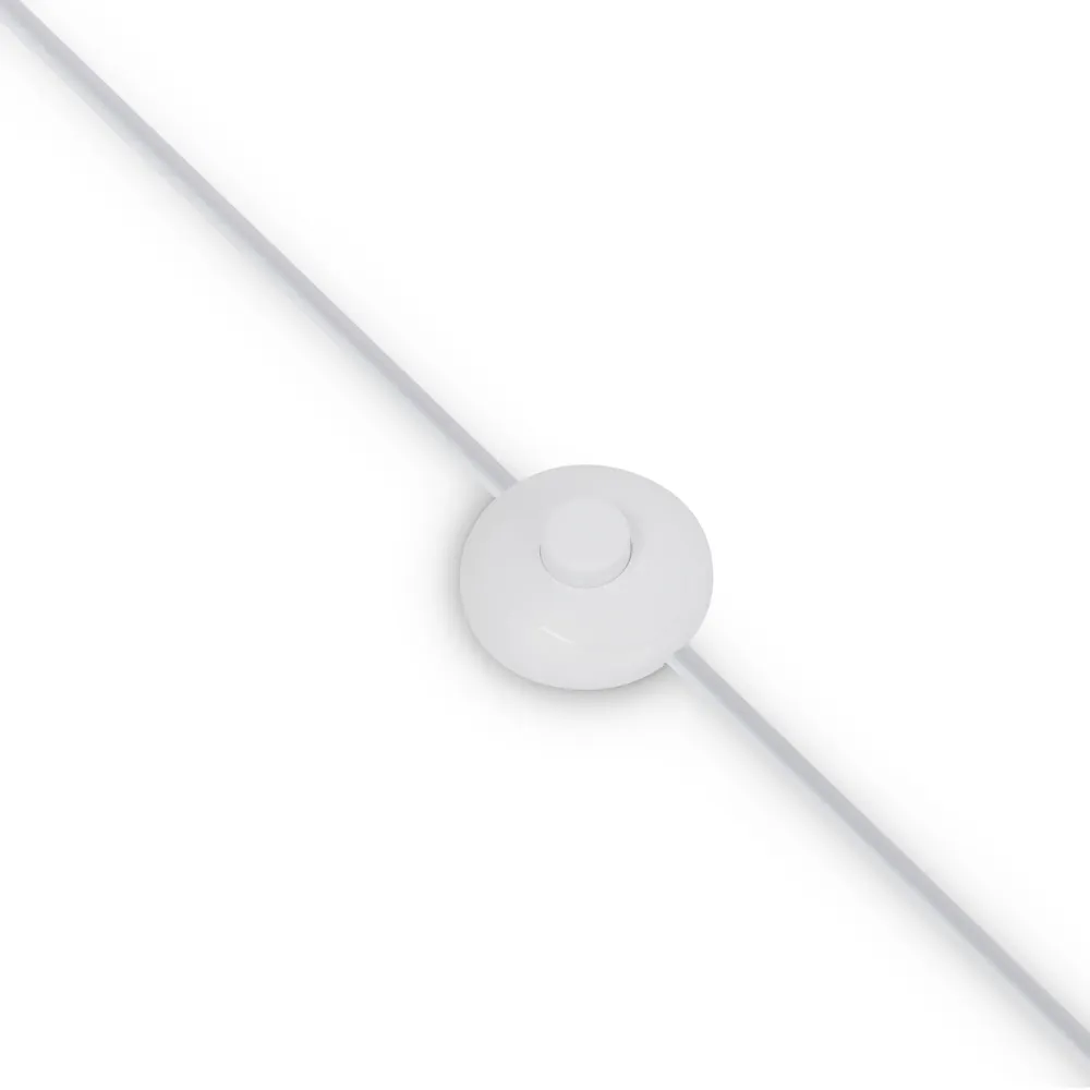 Lampadaire Maytoni Calvin 1L, blanc, douille E27, diamètre 44 cm