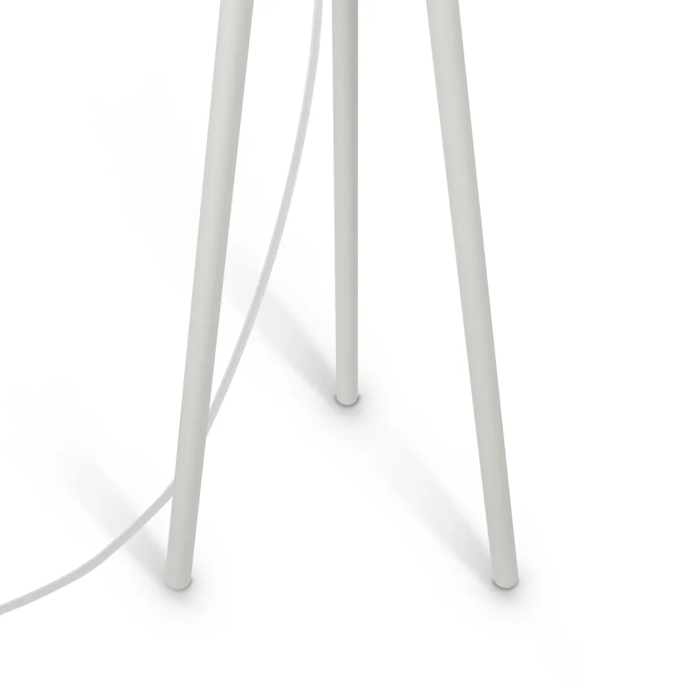 Lampadaire Maytoni Calvin 1L, blanc, douille E27, diamètre 44 cm