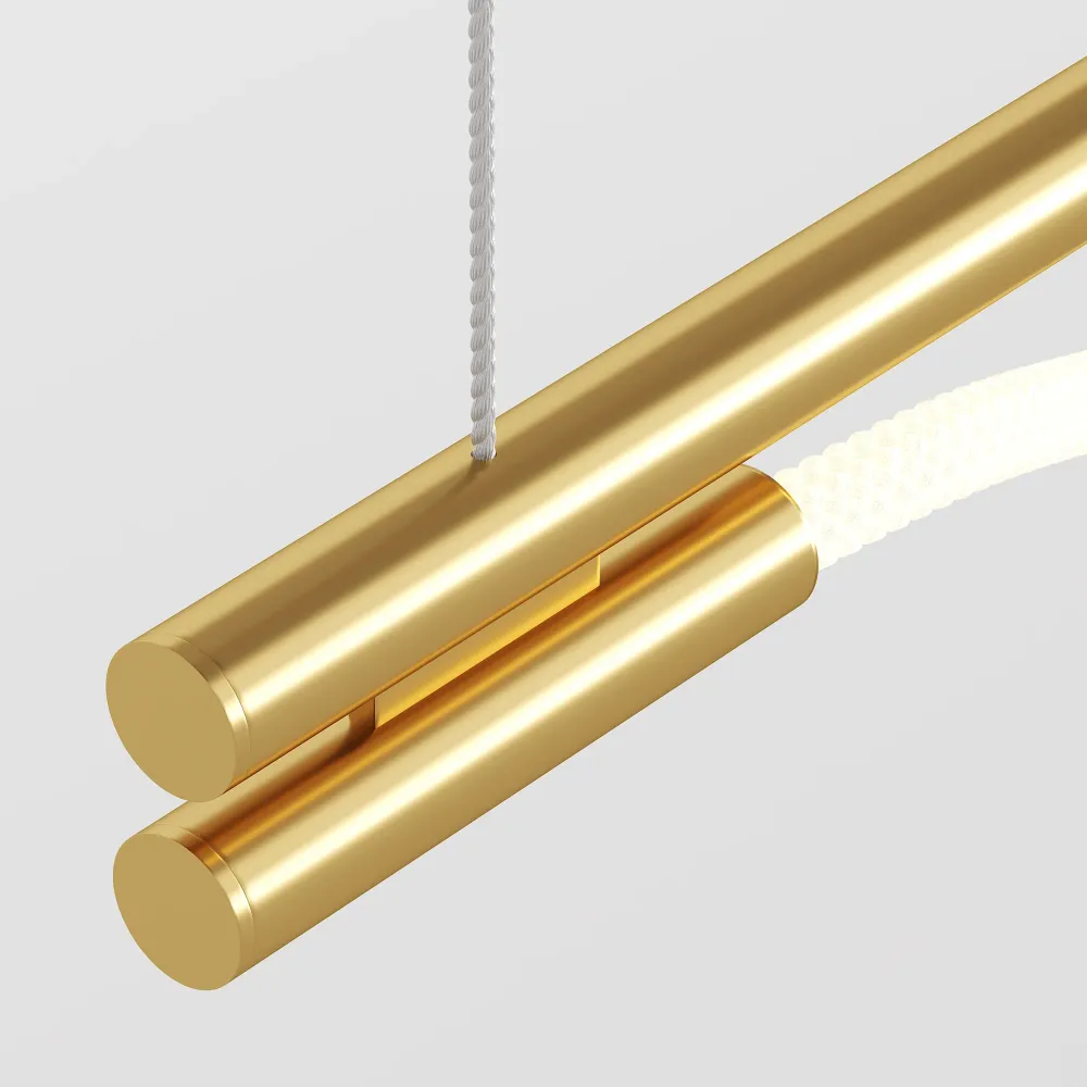 Suspension linéaire Maytoni Tau 1L, LED dorée
