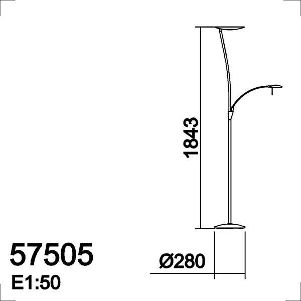 MDC Zenit LED Floor Lamp Bronze 575064320
