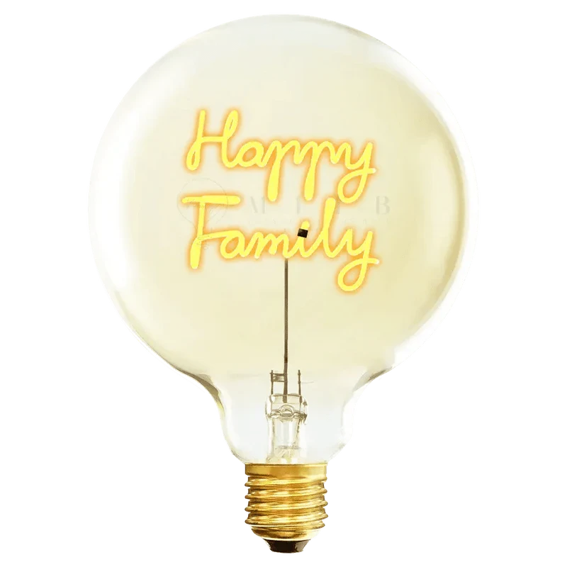 Happy Family - Ampoule LED Message in the Bulb