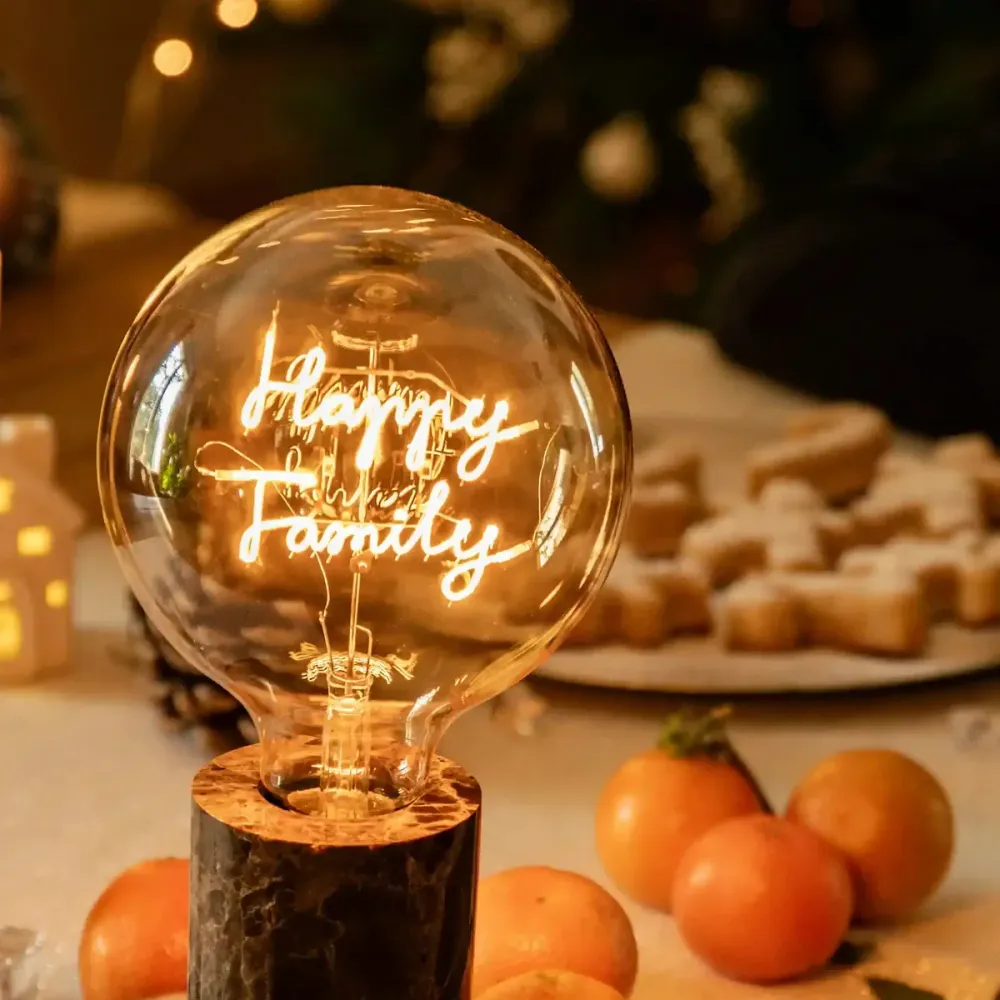 Happy Family - Ampoule LED Message in the Bulb