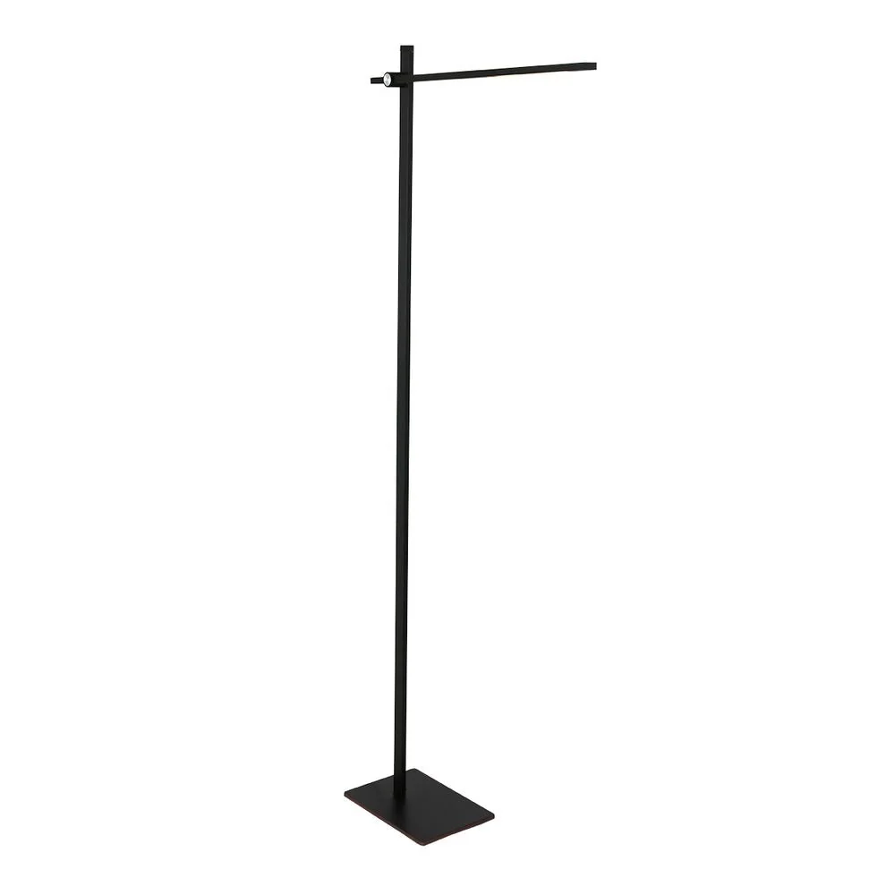 Lampadaire Mexlite Seal 1L en aluminium noir LED, H 170 cm