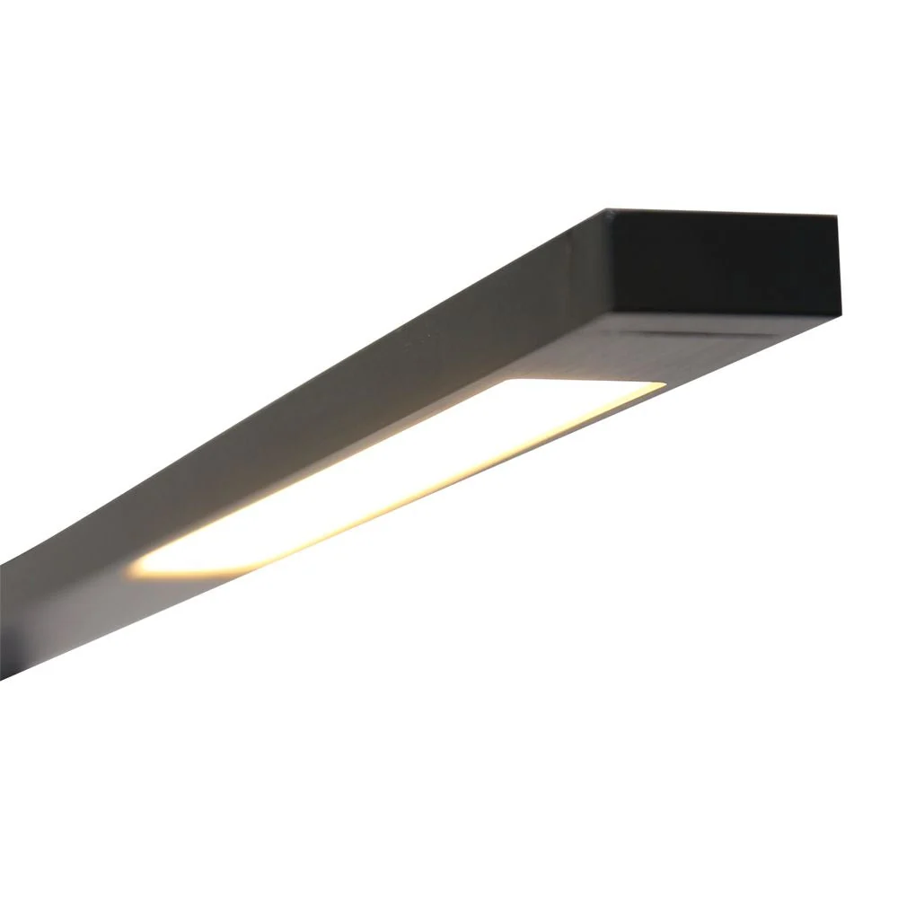 Lampadaire Mexlite Seal 1L en aluminium noir LED, H 170 cm