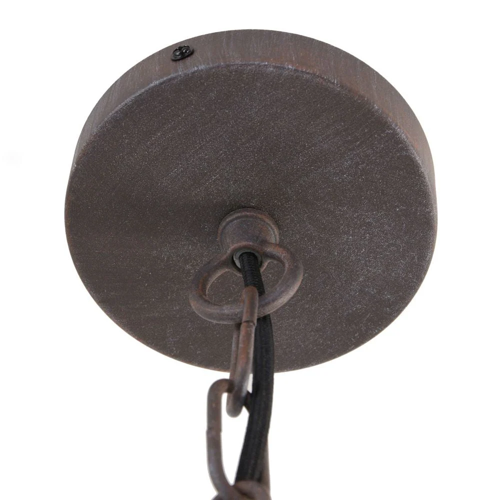 Suspension Mexlite Ebb 1L en aluminium brun E27
