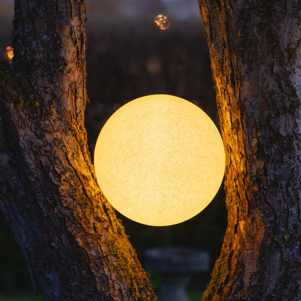 Mia Boule lumineuse LED Gris Ø 30 cm