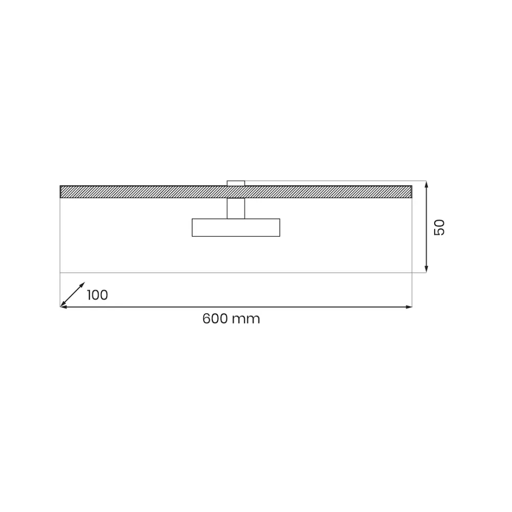 Applique murale Milagro Prado 1L H 5 cm