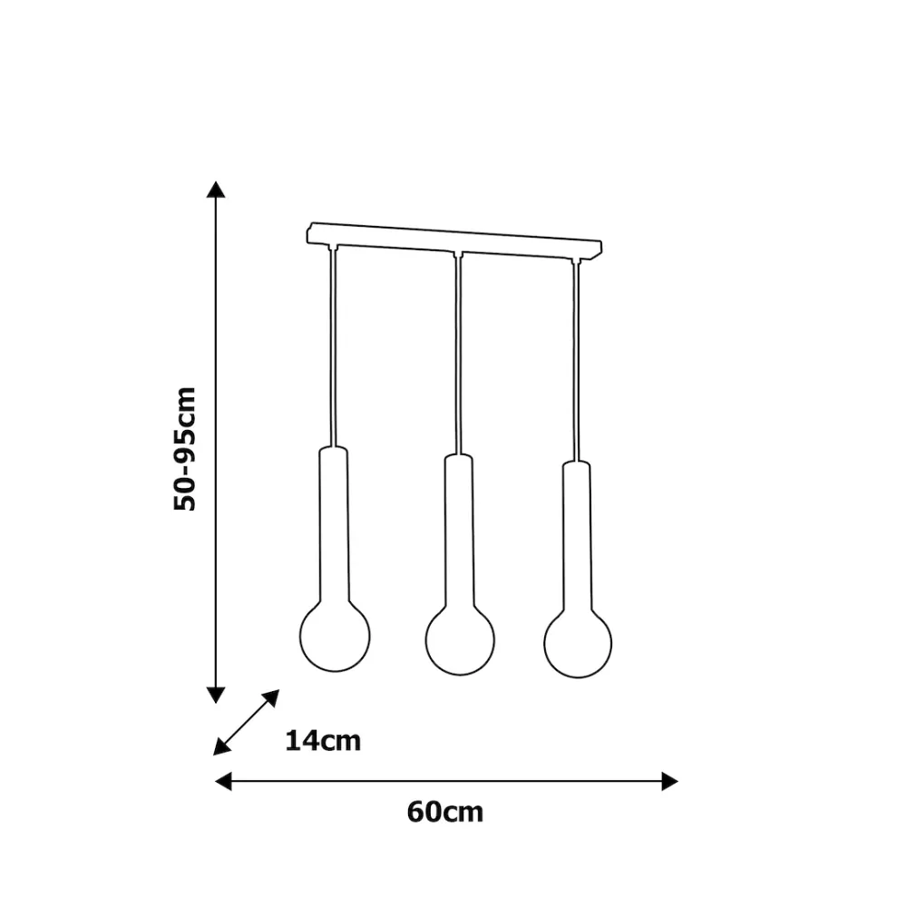 Lampe à suspension Milagro Auris E14