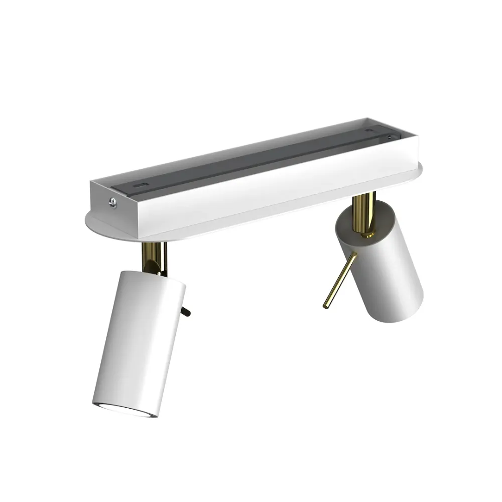Plafonnier Milagro Preston 2L GU10 H 14 cm