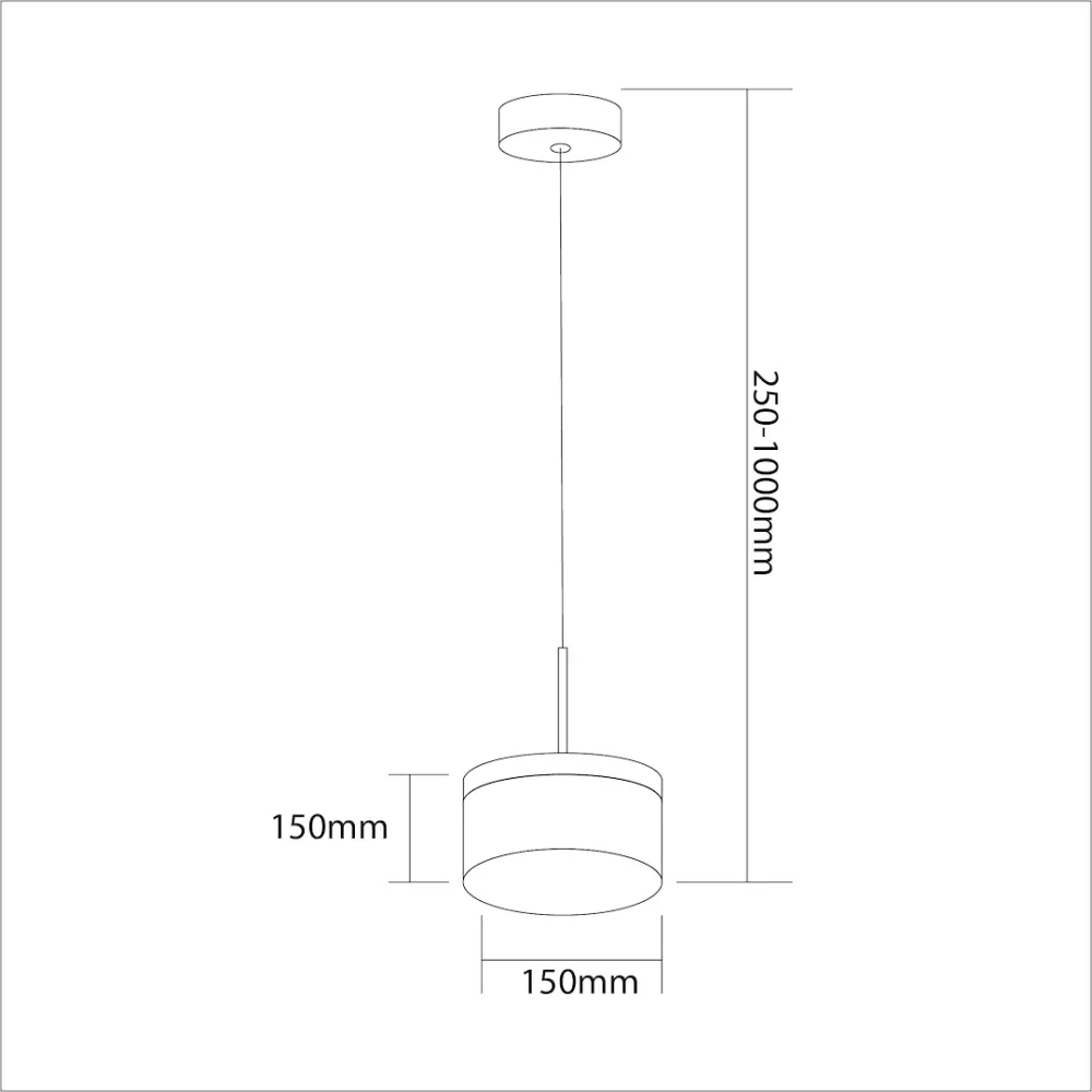 Suspension LED Milagro Elegance 1L