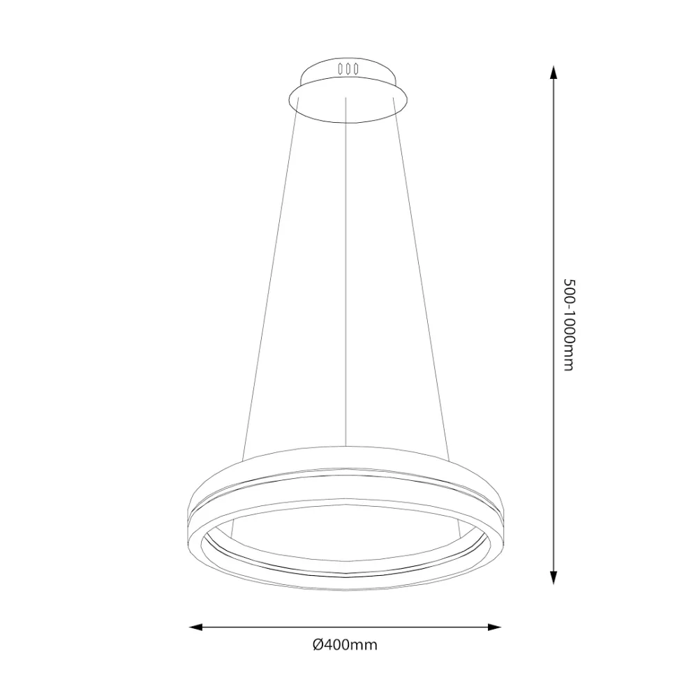 Suspension LED Milagro Gravity 1L