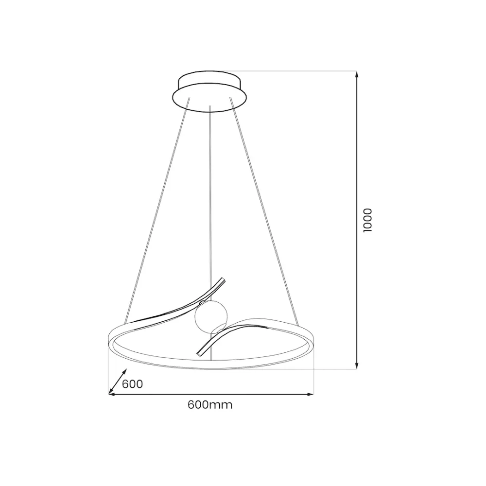 Suspension LED Milagro Led Lm 1L