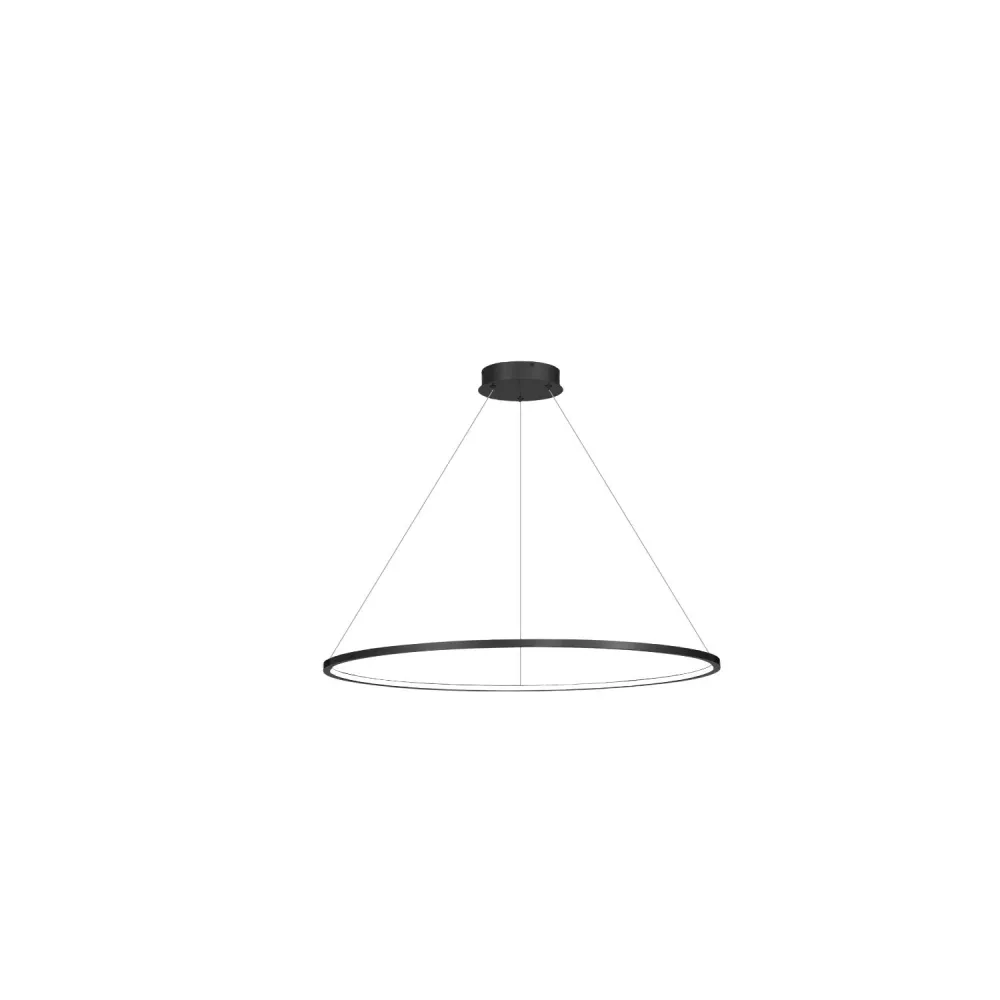 Suspension LED Mimax RINGOLITE 1L D 100 cm Black