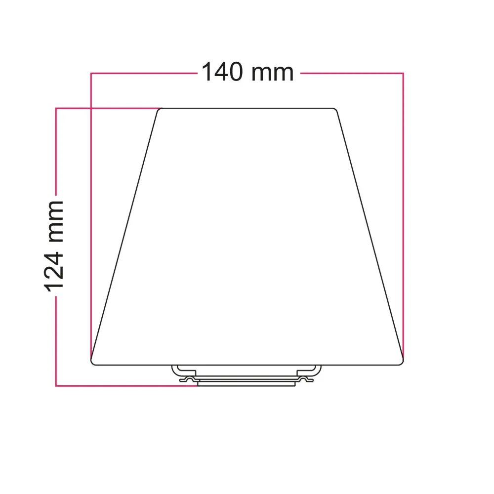 Mini abat-jour Impero avec douille E27 pour lampe de table ou applique - Jute