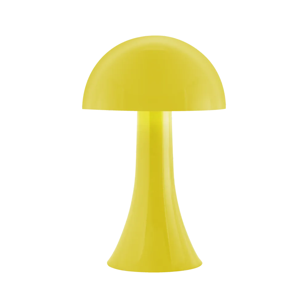 Mini lampe de table LED rechargeable - Champignon jaune