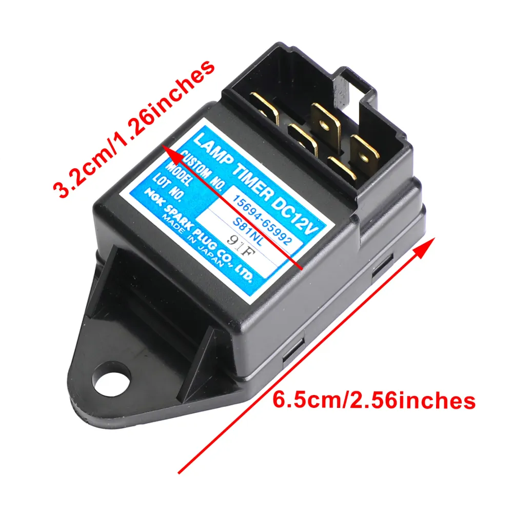 Minuterie de lampe Dc12V, relais temporisé pour Kubota 15694 – 65992 S81Nl, lampe lumineuse