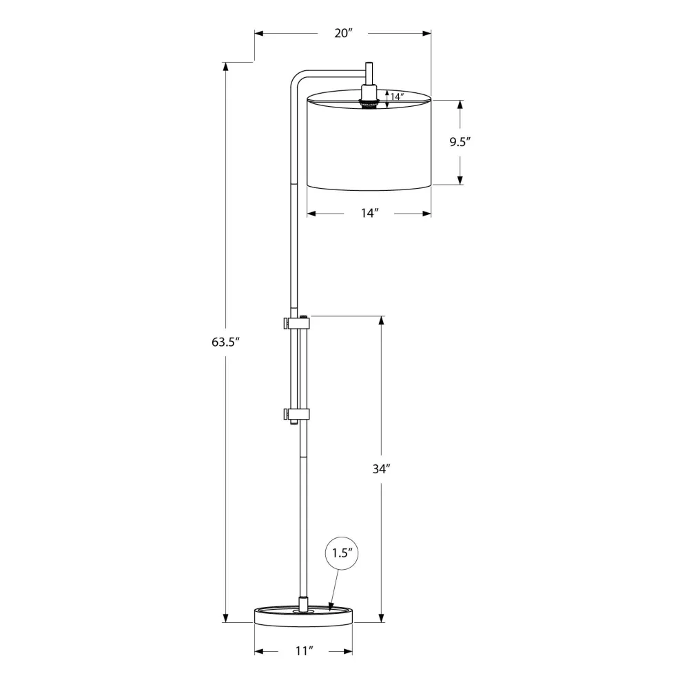 Monarch Lampe sur pied I 9760