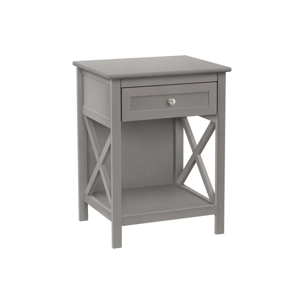 I 3985 - Table D'appoint, Bout, Table D'appoint, 2 Niveaux, Chambre À Coucher, Table De Nuit, Lampe, Tiroir De Rangement,...