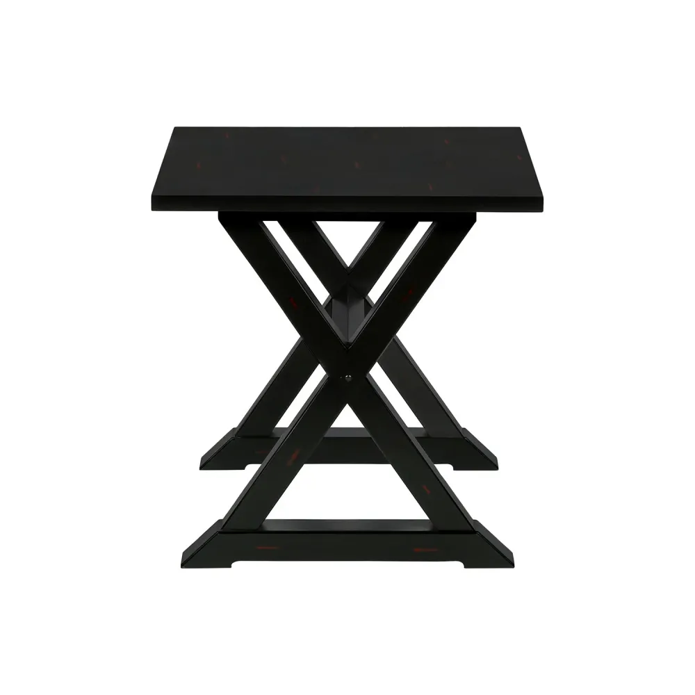 I 3987 - Table D'appoint, Bout, Table D'appoint, Carré, Table De Nuit, Chambre À Coucher, Lampe, Placage Noir, Transitionn...