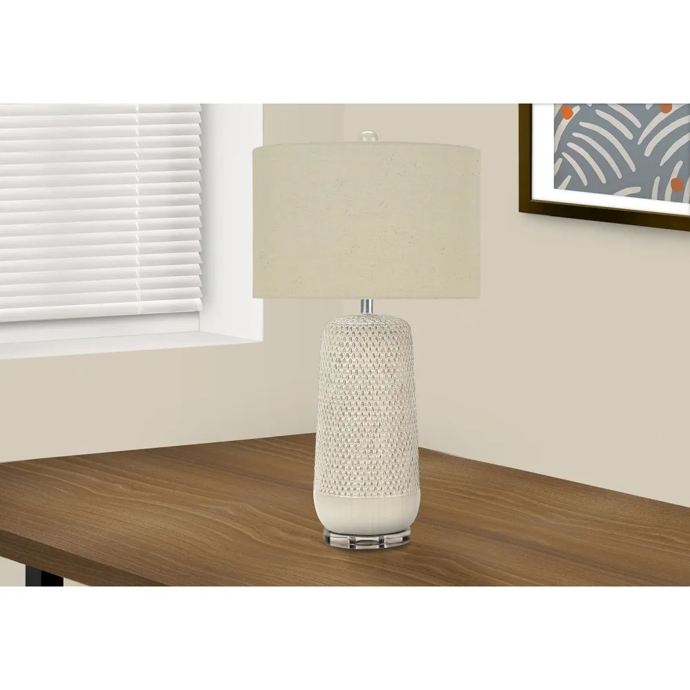 I 9605 - Luminaire, 31"H, Lampe De Table, Crème, Tons Beige, Contemporain Monarch Specialties