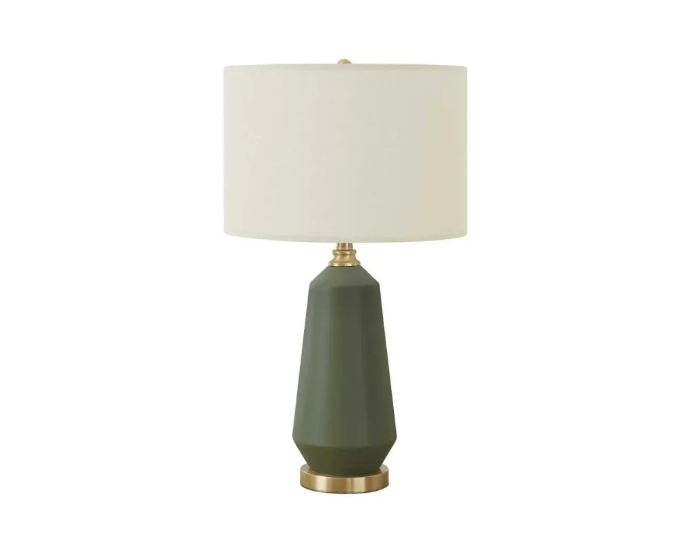 VERDE - Lampe de table en céramique verte Monarch