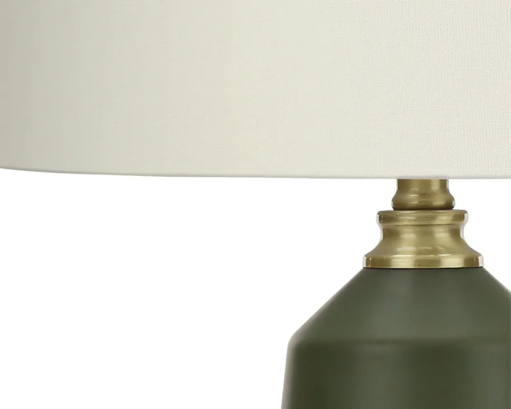 VERDE - Lampe de table en céramique verte Monarch