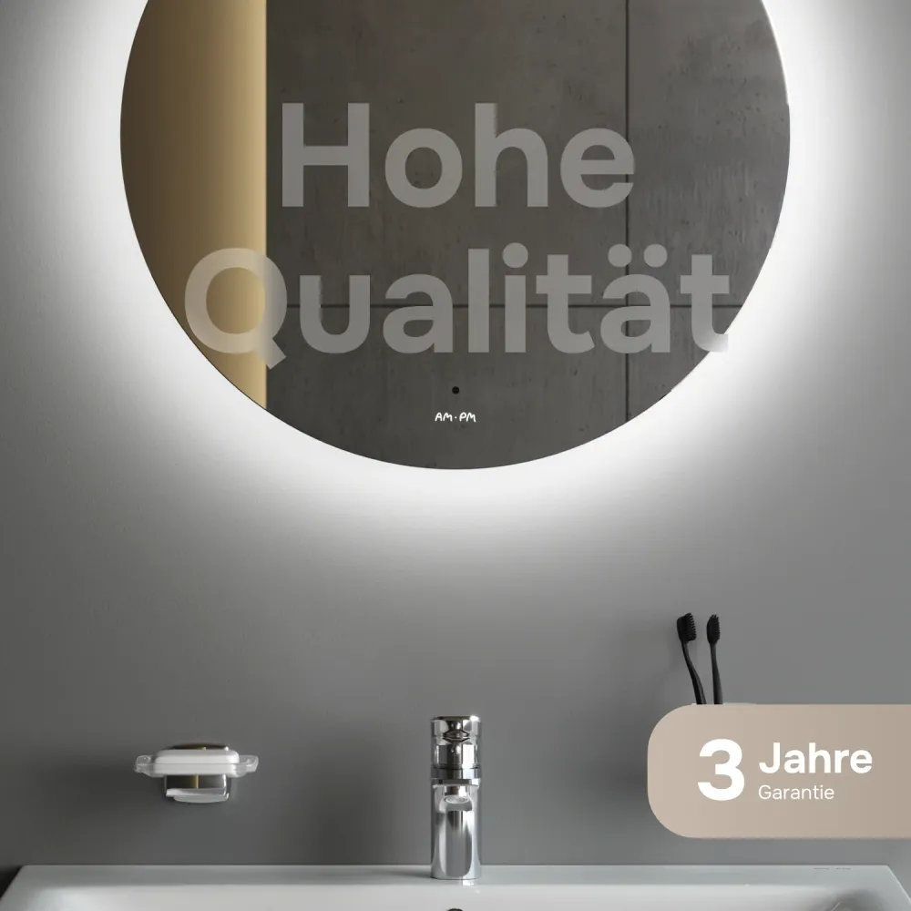 MTAMOX40601S Miroir LED 60 cm Hit-à intensité variable, sans contact, antibuée