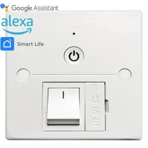 Unité de connexion Wi-Fi à fusible - 13 - Blanc - Interrupteur marche/arrêt - Application mobile pour éclairage, lampes, r...