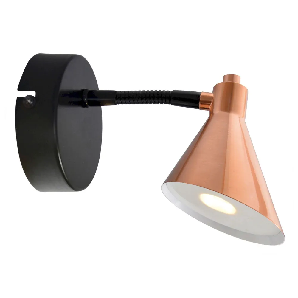 Applique murale LED Näve en cuivre Naeve