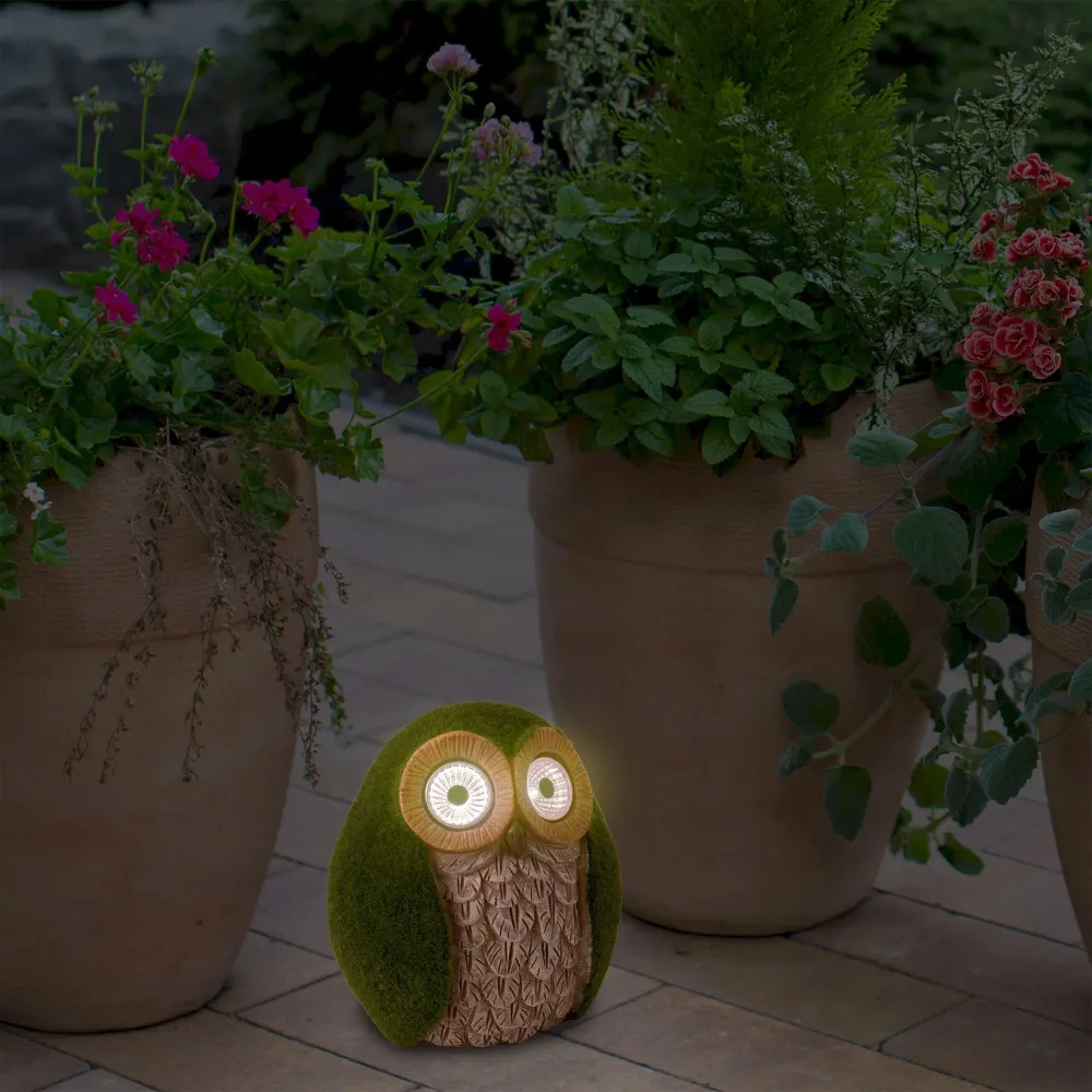 Lampe solaire d'extérieur LED Näve Hibou h: 13cm Naeve