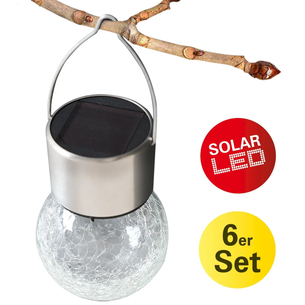 Lampe solaire LED Näve CRACKLE (Lot de 6) Naeve