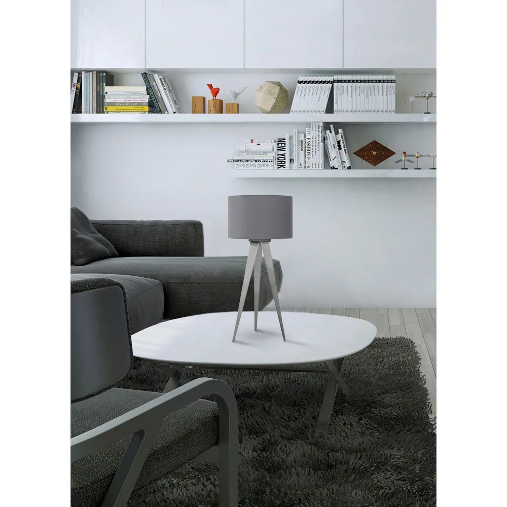 Lampe de table d'appoint Näve 3 pieds trépied Grey Naeve