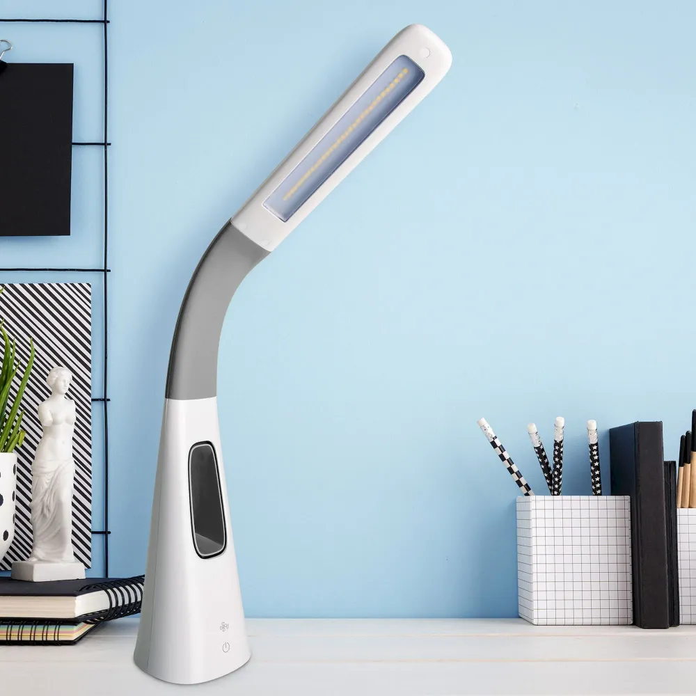 Lampe de table LED Näve Ventu avec ventilateur h: 40 cm, intensité variable Naeve