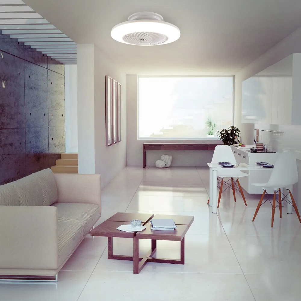 Plafonnier LED Näve avec ventilateur Adoranto d: 55cm Naeve