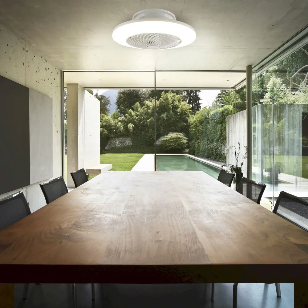 Plafonnier LED Näve avec ventilateur Adoranto d: 55cm Naeve
