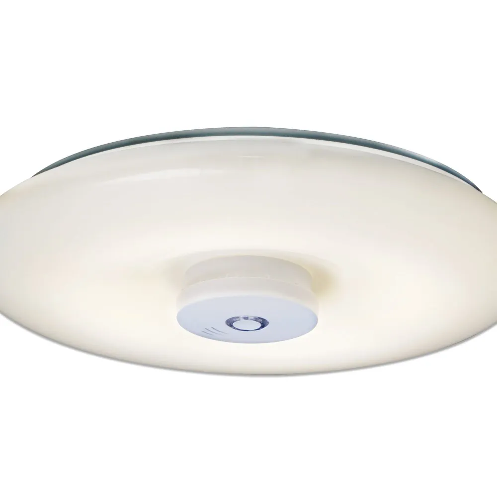 Plafonnier LED Näve Modena d:40 cm avec détecteur de fumée Naeve