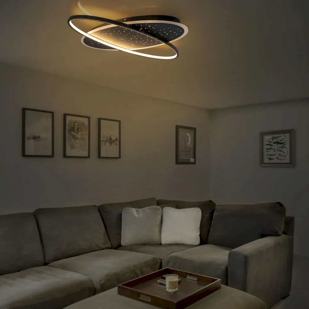 Plafonnier LED Näve l: 60 cm Stelaris Naeve