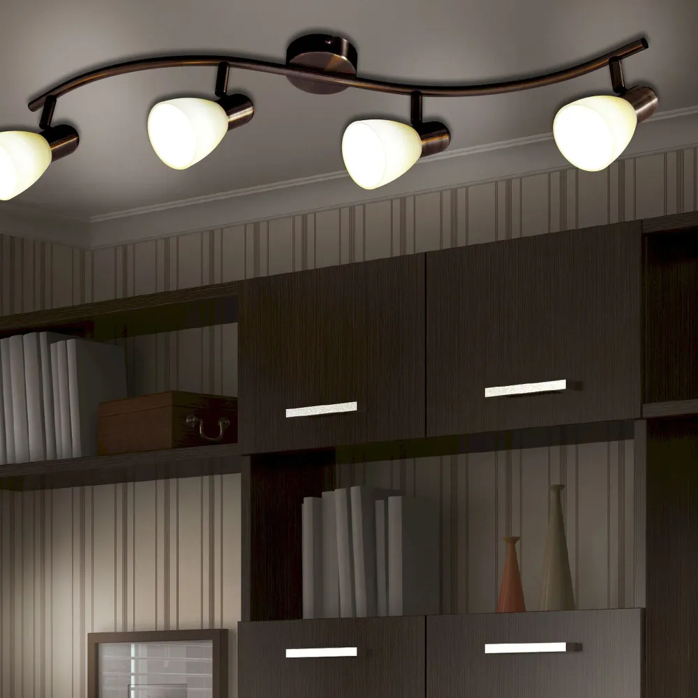 Spot LED pour mur et plafond Näve en 4 parties Mestre Naeve